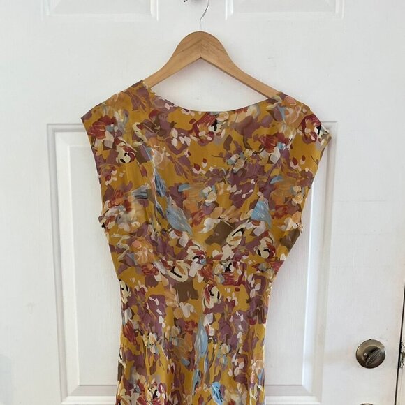 Sundance Woman's Floral Silk Lined Farm-House Cottage Core Midi Dress Sz 8P - Picture 4 of 6
